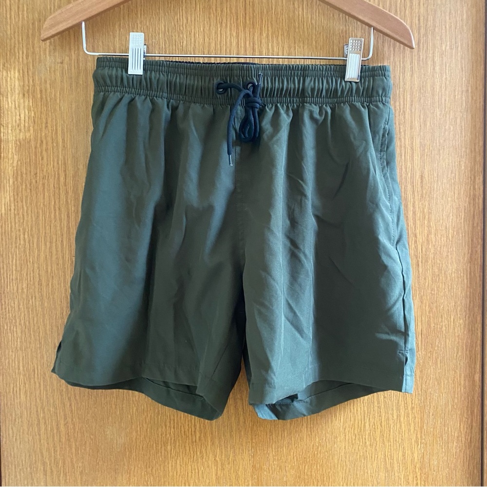 🔶 {4/$12} Army Green Board Shorts / Athletic Shorts - XS
